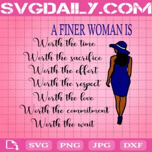 A Finer Woman Svg