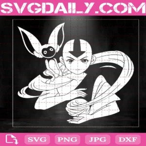 Aang And Momo Svg