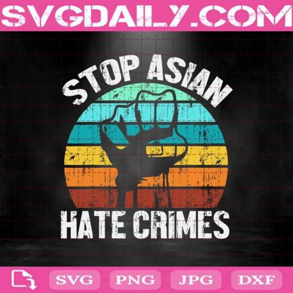 Aapi American Stop Asian Hate Crimes Svg