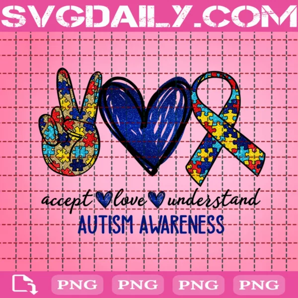 Accept Love Understand Autism Awareness Png