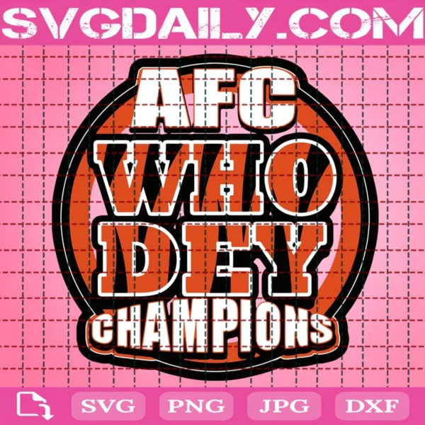 Afc Champions Who Dey Svg