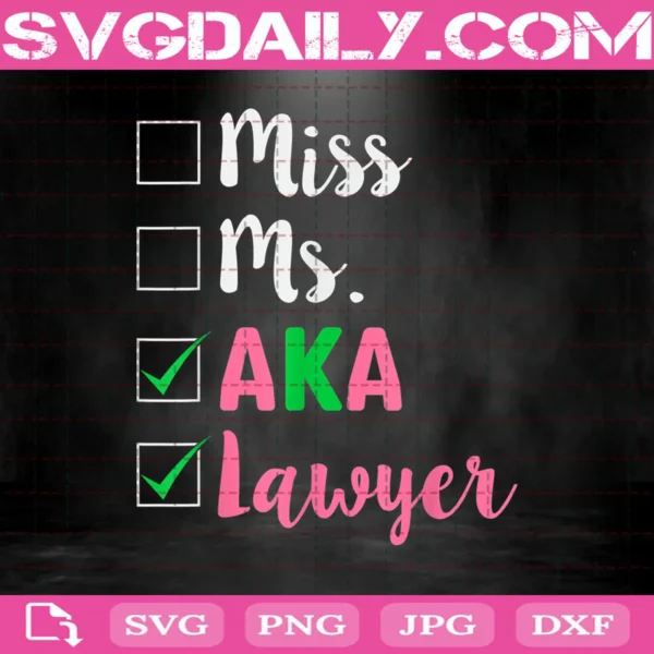 Aka Lawyer Svg, Miss