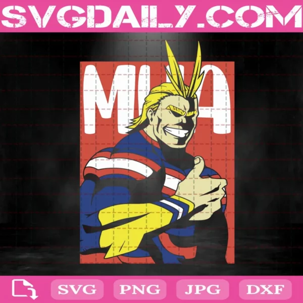 All Might Svg, All Might My Hero Academia Svg