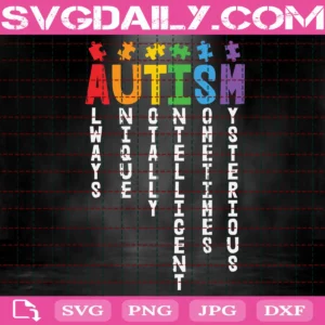 Always Unique Totally Interesting Sometimes Mysterious Svg