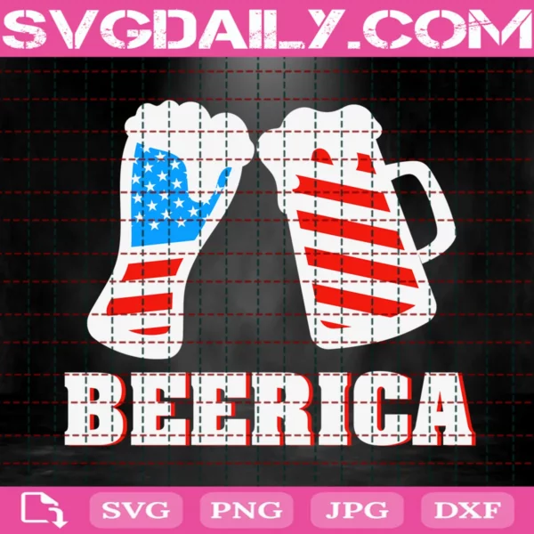 American Flag Beer Svg