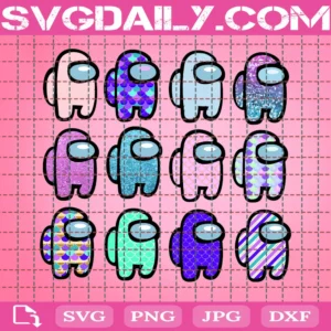 Among Us Characters Pattern Bundle Svg