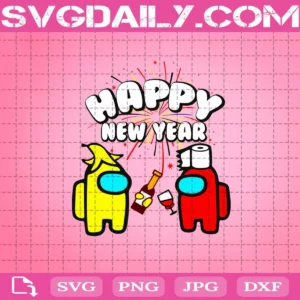 Among Us Happy New Year Svg