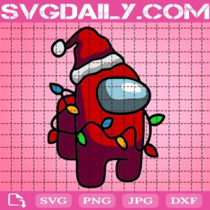 Among Us Santa Christmas Svg