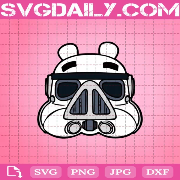 Angry Birds Star Wars Stormtrooper’S Head Svg