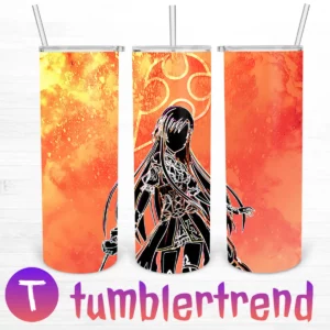Anime Girl With Katana 20oz Tumbler Skinny
