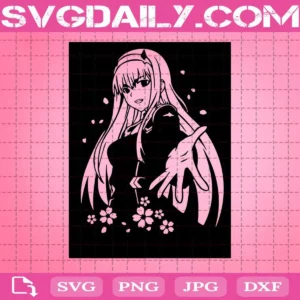 Zero Two Svg, Anime Svg