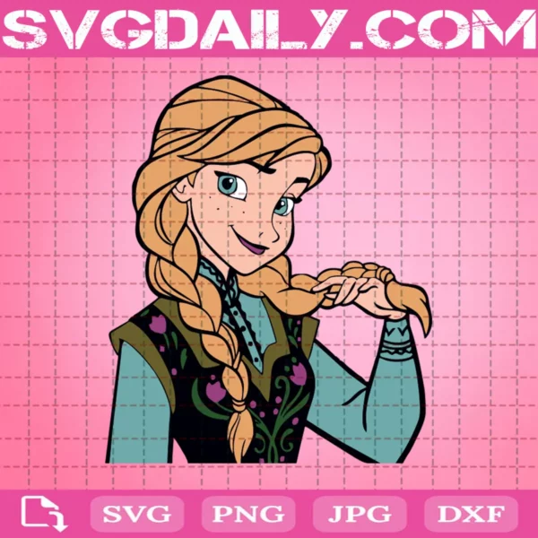 Anna The Frozen Svg