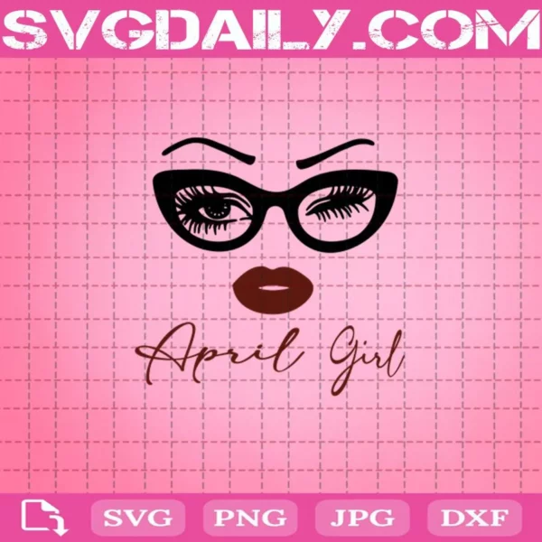 April Girl Eyes Svg