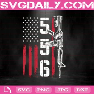 Ar-15 American Flag Svg