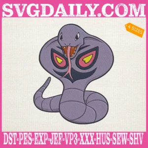 Arbok Pokemon Embroidery Design