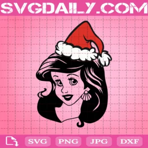 Ariel Christmas Svg
