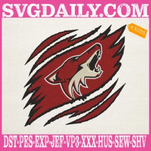 Arizona Coyotes Embroidery Design