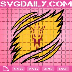 Arizona State Sun Devils Claws Svg
