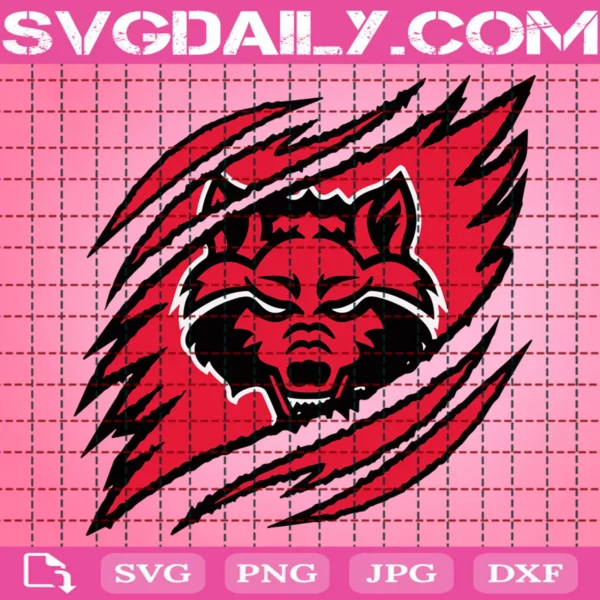 Arkansas State Red Wolves Claws Svg