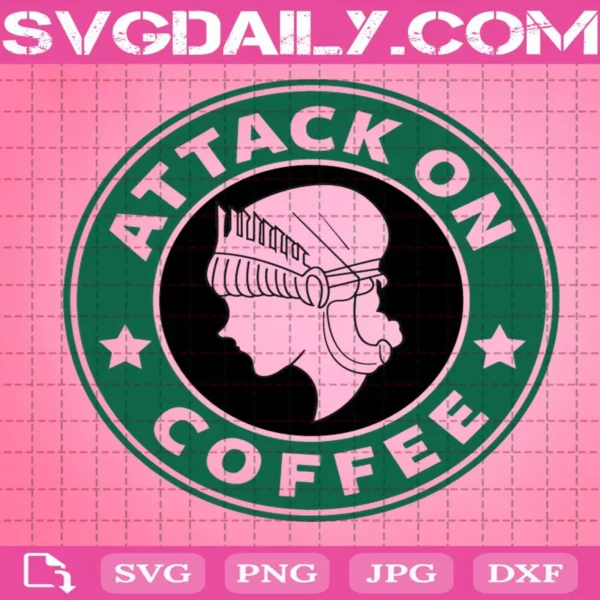 Attack On Coffee Svg