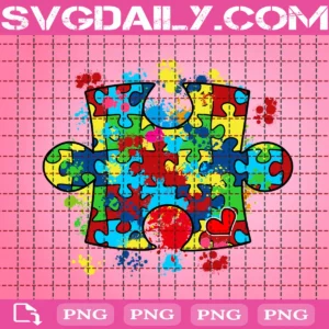 Autism Awareness Puzzle Pieces Png