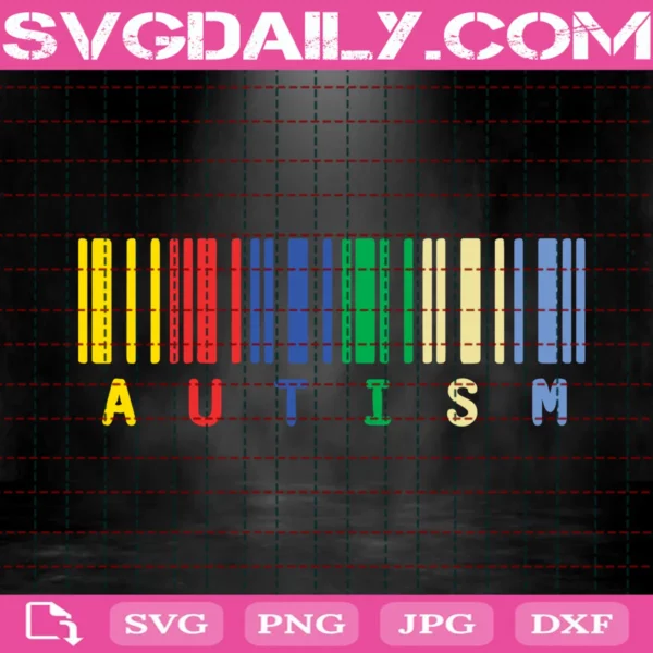 Autism Barcode Svg