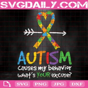 Autism Color Arrow Puzzle Svg