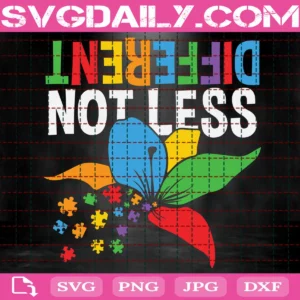 Autism Different Not Less Svg