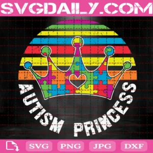 Autism Princess Svg