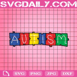 Autism Puzzle Color Svg