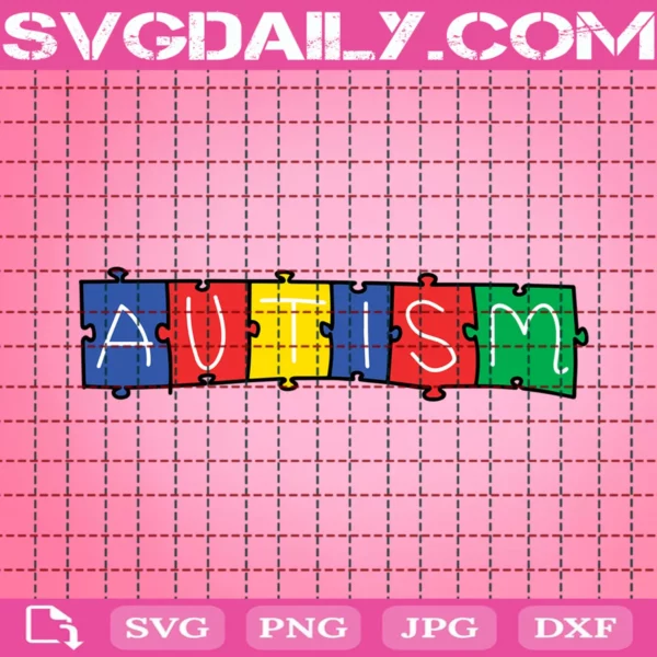 Autism Puzzle Color Svg