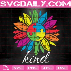 Autism Puzzle Kind Svg