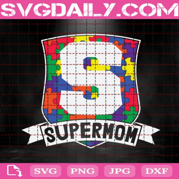 Autism Supermom Svg