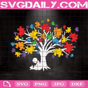 Autism Tree Puzzle Svg