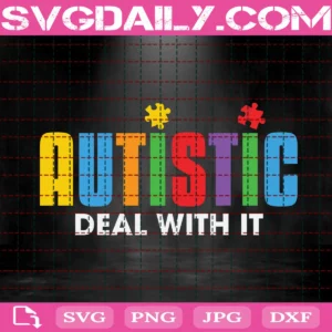 Autistic Deal With It Svg