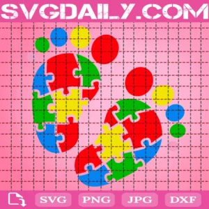 Baby Autism Svg, Feet Autism Svg