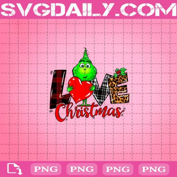 Baby Grinch I Love Christmas Png