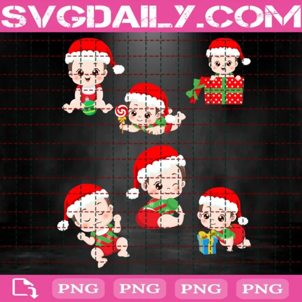 Baby Santa Claus Bundle Png