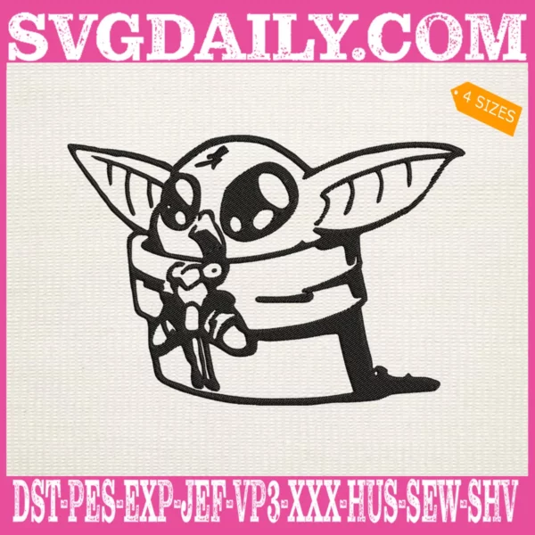 Baby Yoda Embroidery Files