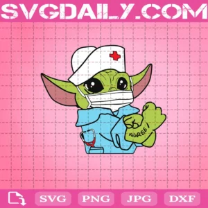 Baby Yoda Nurse Svg