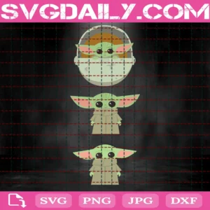 Baby Yoda Svg, Baby Yoda Clipart For Cricut And Silhouette