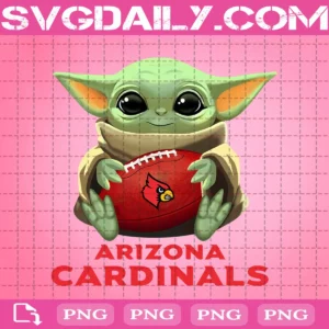 Baby Yoda With Arizona Cardinals Png