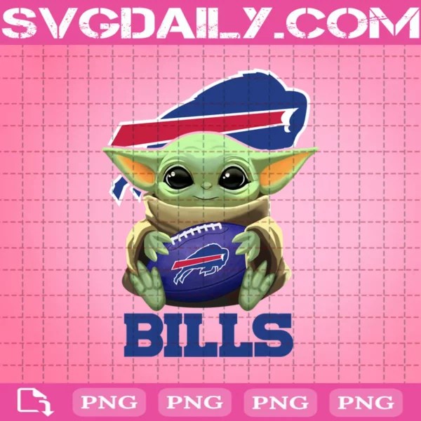 Baby Yoda With Buffalo Bills Png - Daily Free Premium Svg Files