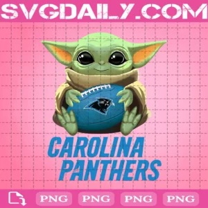 Baby Yoda With Carolina Panthers Png
