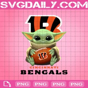 Baby Yoda With Cincinnati Bengals Png