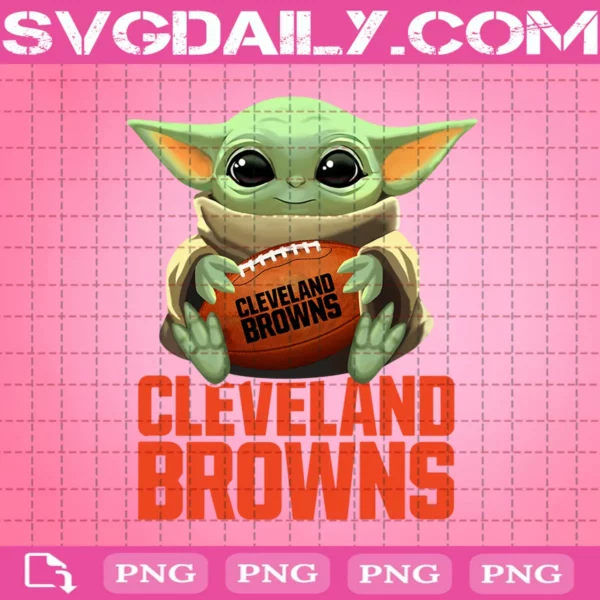 Baby Yoda With Cleveland Browns Png