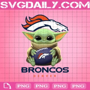 Baby Yoda With Denver Broncos Png