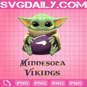 Baby Yoda With Minnesota Vikings Png
