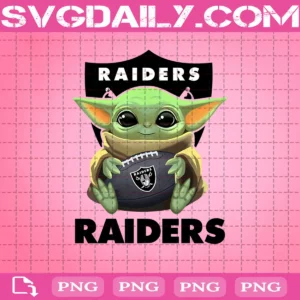 Baby Yoda With Oakland Raiders Png