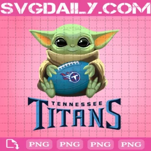 Baby Yoda With Tennessee Titans Png